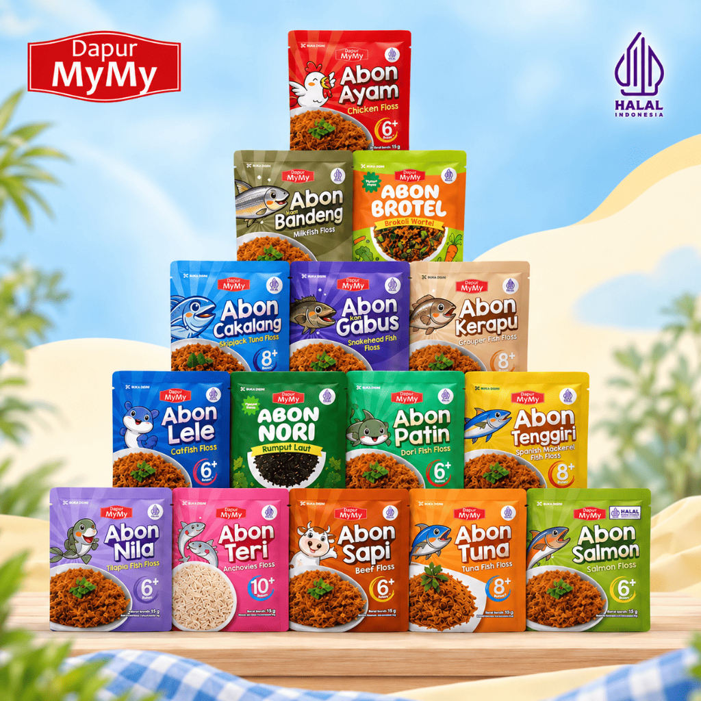 Abon MPASI BB Booster Bayi NON MSG Anti GTM Abon Bayi Anak 6+ 8+ Ayam Sapi Tuna Lele Teri Babyteri