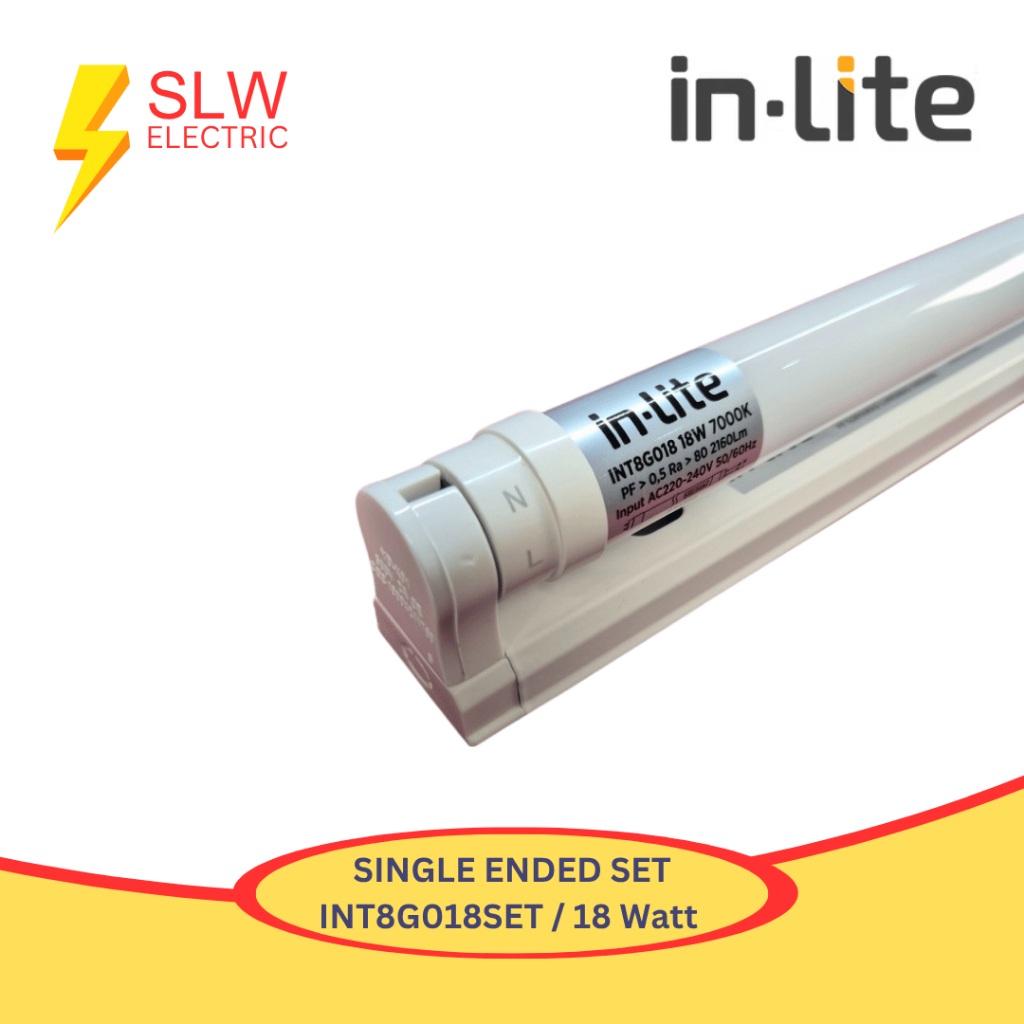 INLITE TL LED+KAP TL SINGLE ENDED SET 7000K CAHAYA PUTIH