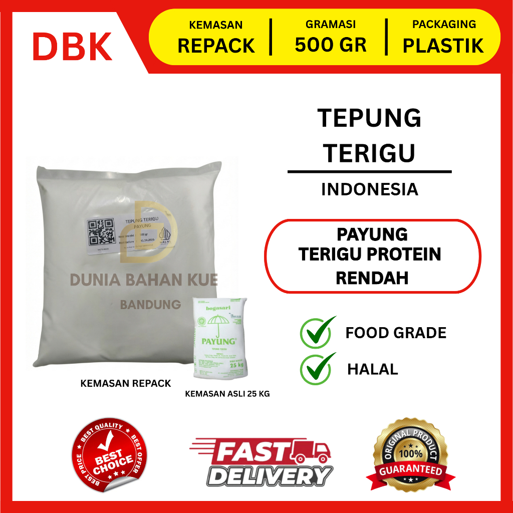 TERIGU PAYUNG / TEPUNG TERIGU PAYUNG BOGASARI || 500 GR