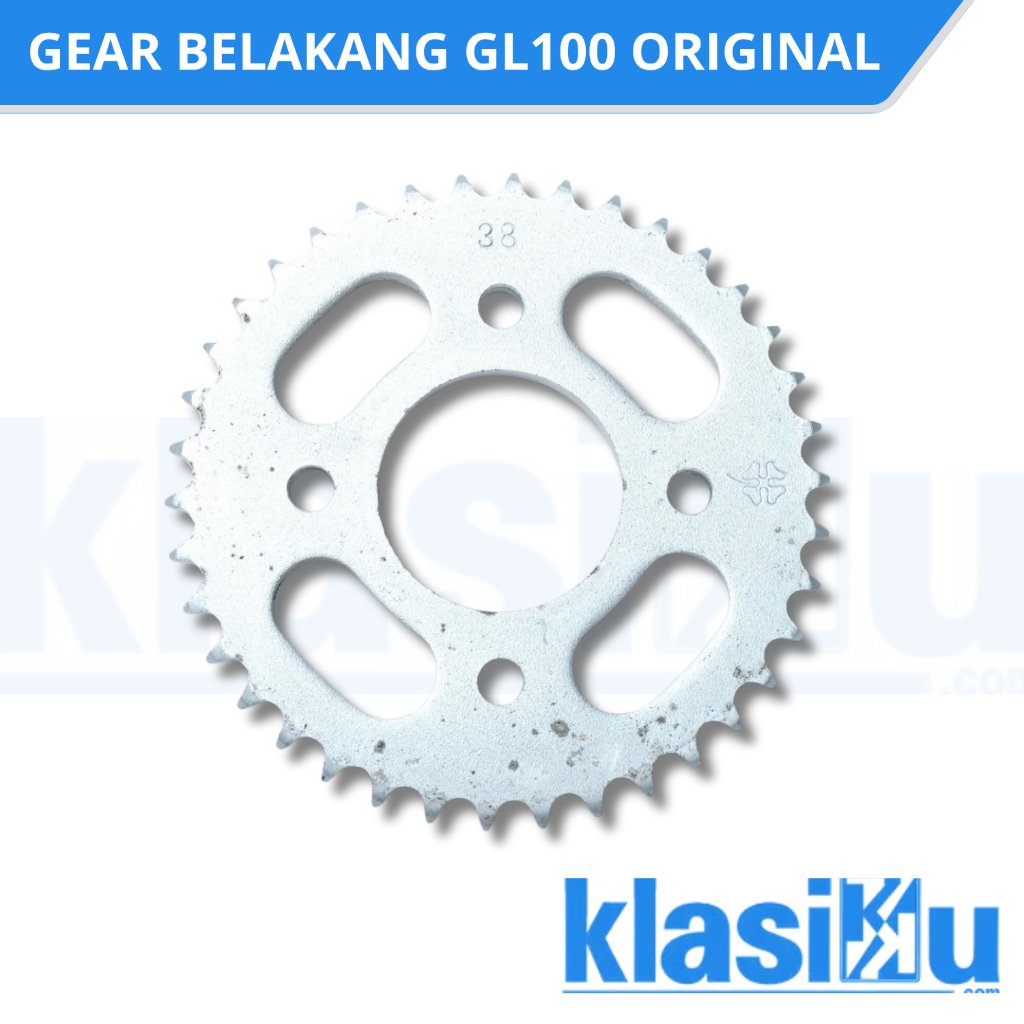 Gear Belakang Honda GL100 GL 100 Original 38T Gear Sprocket Belakang Gir Belakang Good Quality