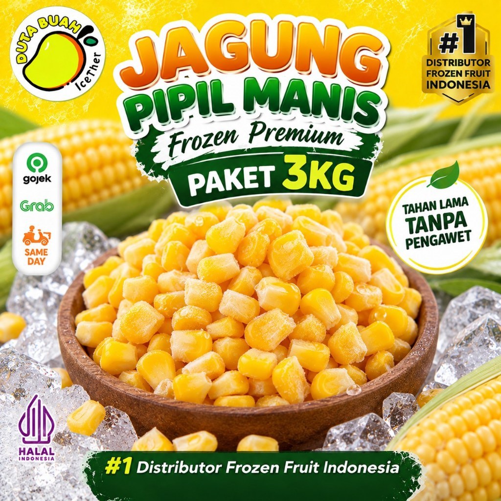 Paket Usaha Murah JASUKE 3KG Jagung Manis Pipil COD Instant Bandung Sehat | Duta Buah Icether