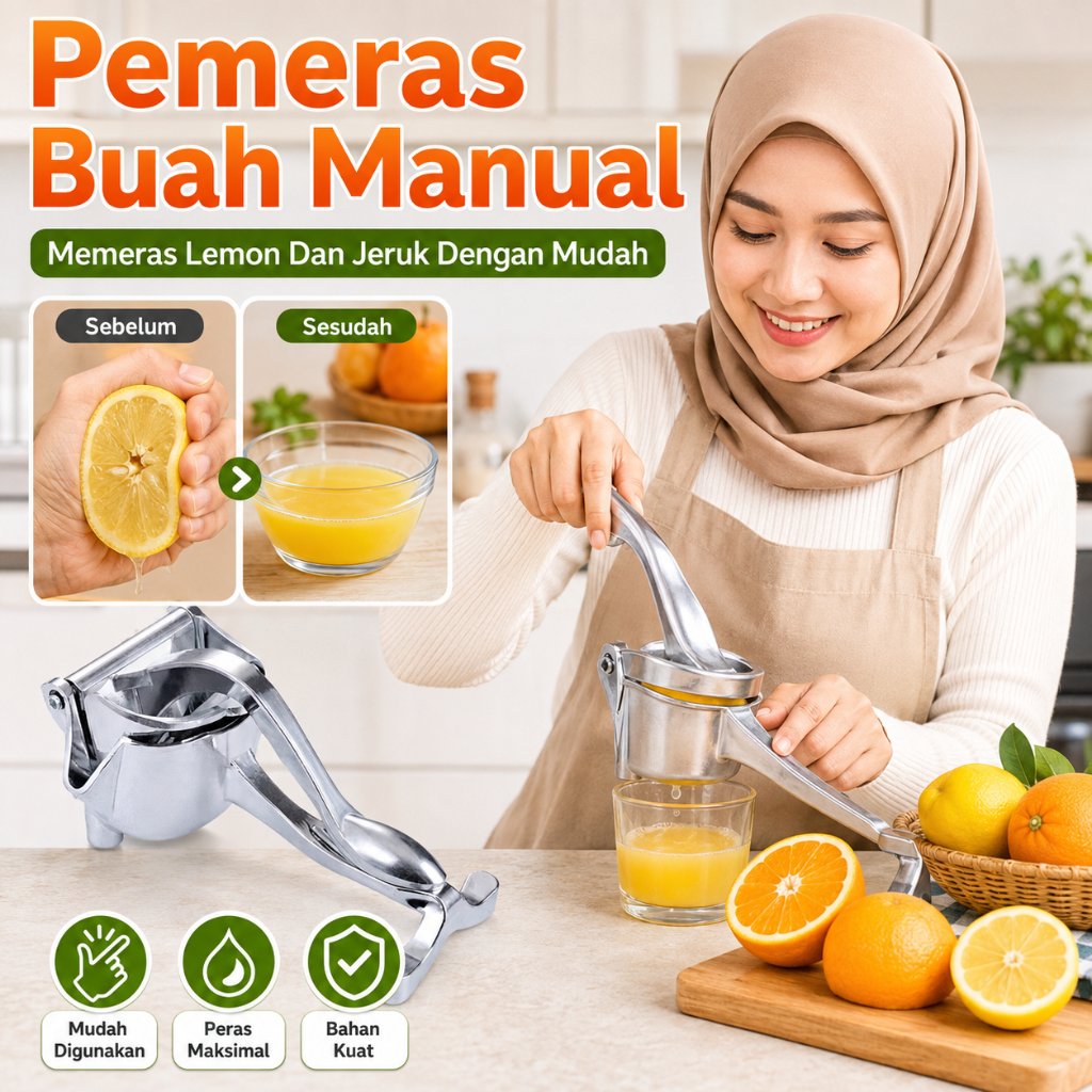 Pemeras Buah Manual | Pemeras Buah | Pemeras Jeruk | Pembuat Jus Rumahan | Memeras Lemon Dan Jeruk D