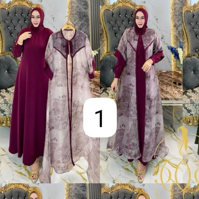 Gamis alodia tenun dress by nazwa