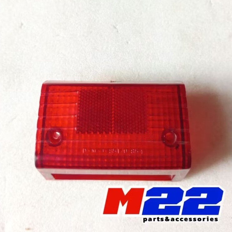 mika kaca stoplamp lampu stop Rem belakang Suzuki RC80 RC100 RC 80 100 bravo DK ( MERAH )
