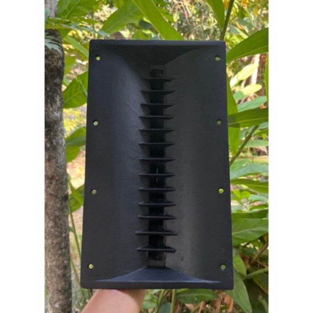 horn tweeter model harmonika single ukuran 19x33 cm bahan cor diral almunium