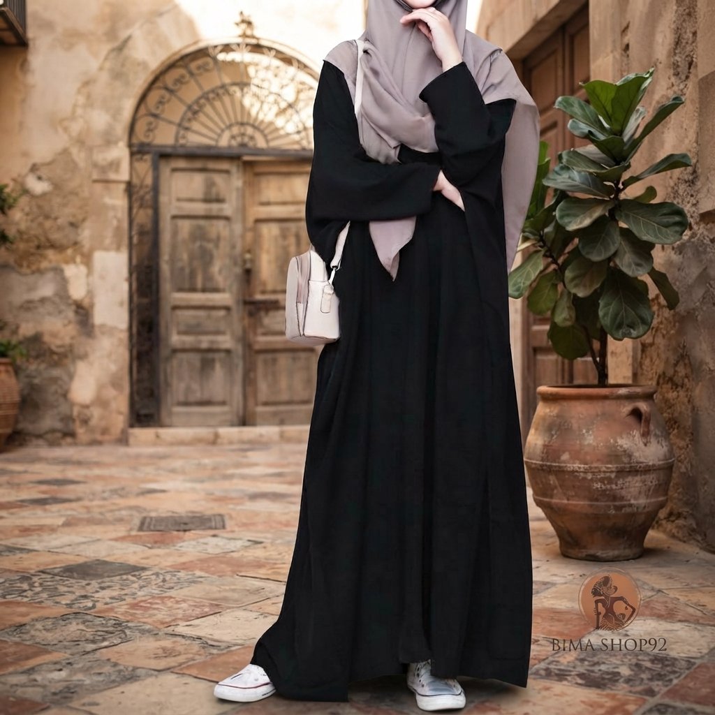 abaya Turkey polos wanita Muslim/gamis abaya Turkey Arab Saudi basic/dress gamis abaya wanita dewasa