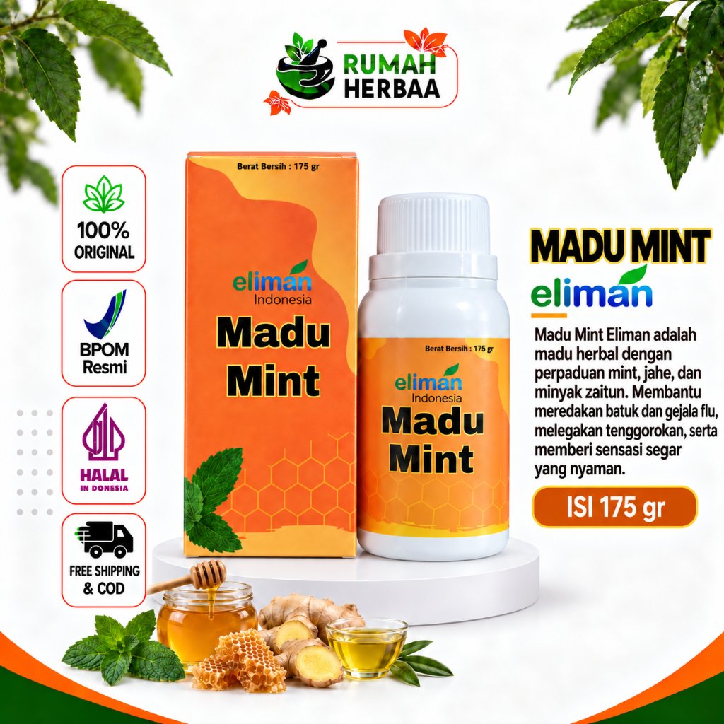 Madu Batuk El Iman | Madu Mint Eliman | Madu Batuk Eliman | Madu Mint El Iman | Eliman Meredakan Bat