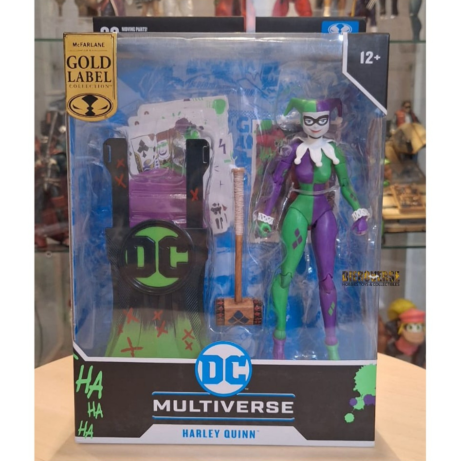 MCFARLANE TOYS DC MULTIVERSE 7in HARLEY QUINN JOKERIZED GOLD LABEL ACTION FIGURE MISB