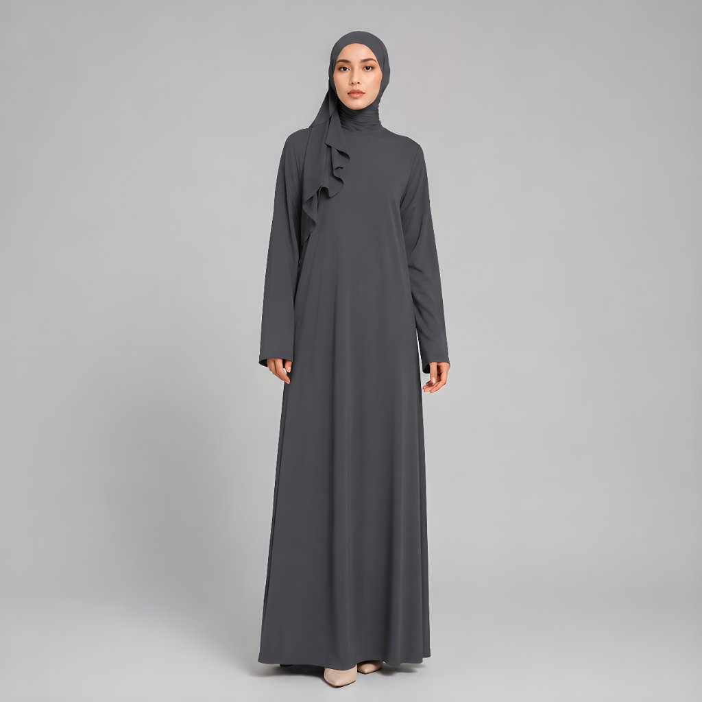 ADIGA Inner Dress Gamis Manset Rayon Multifungsi | Manset Gamis Lengan Panjang Bahan Kaos Rayon