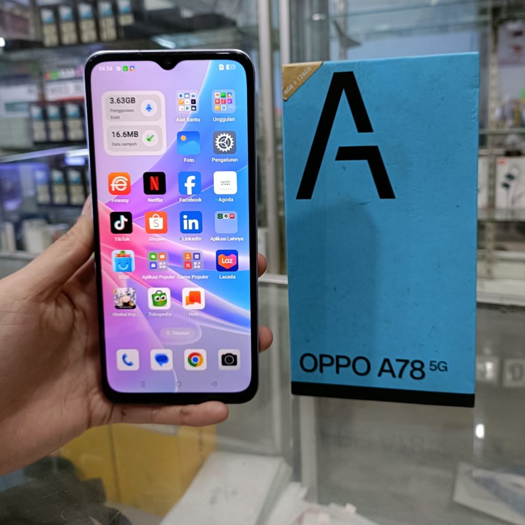 OPPO A78 5G 8/128GB SECOND SEKEN BEKAS RAM 8 INTERNAL 128