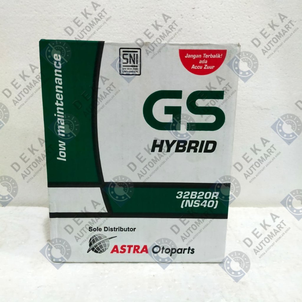 Aki Accu GS Hybrid NS40 untuk Avanza Xenia old; Rush Terios old; Futura; Starlet dll (4L - 60000 - 8