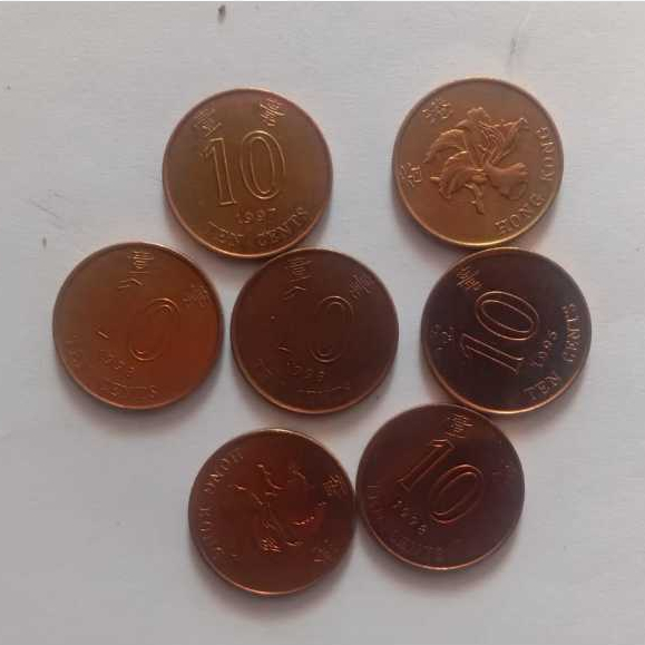 Koin 10 Cent Dolar Hongkong