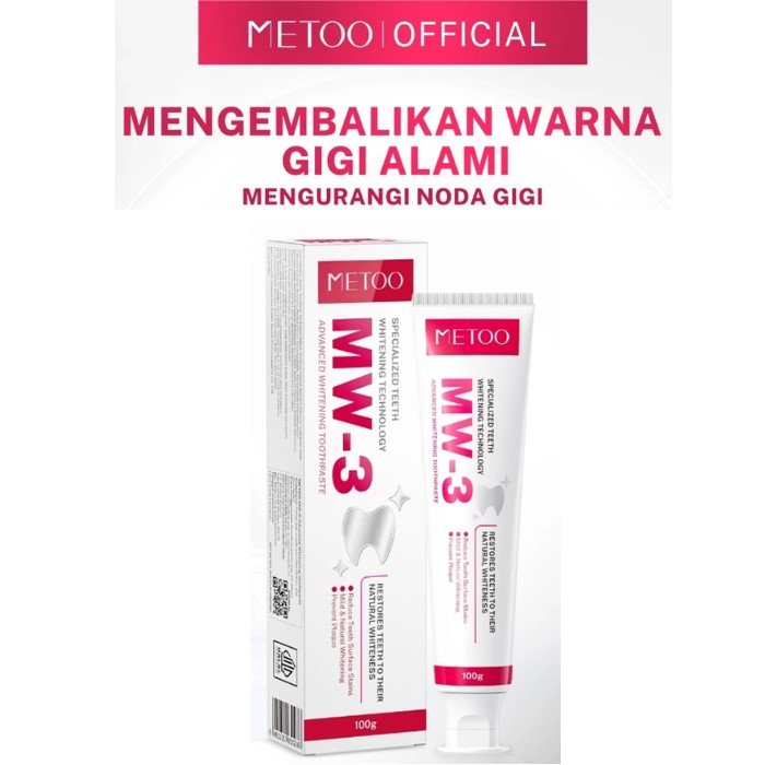 METOO MW-3 Pasta Gigi Pemutih Probiotik , Memutihkan Gigi Alami