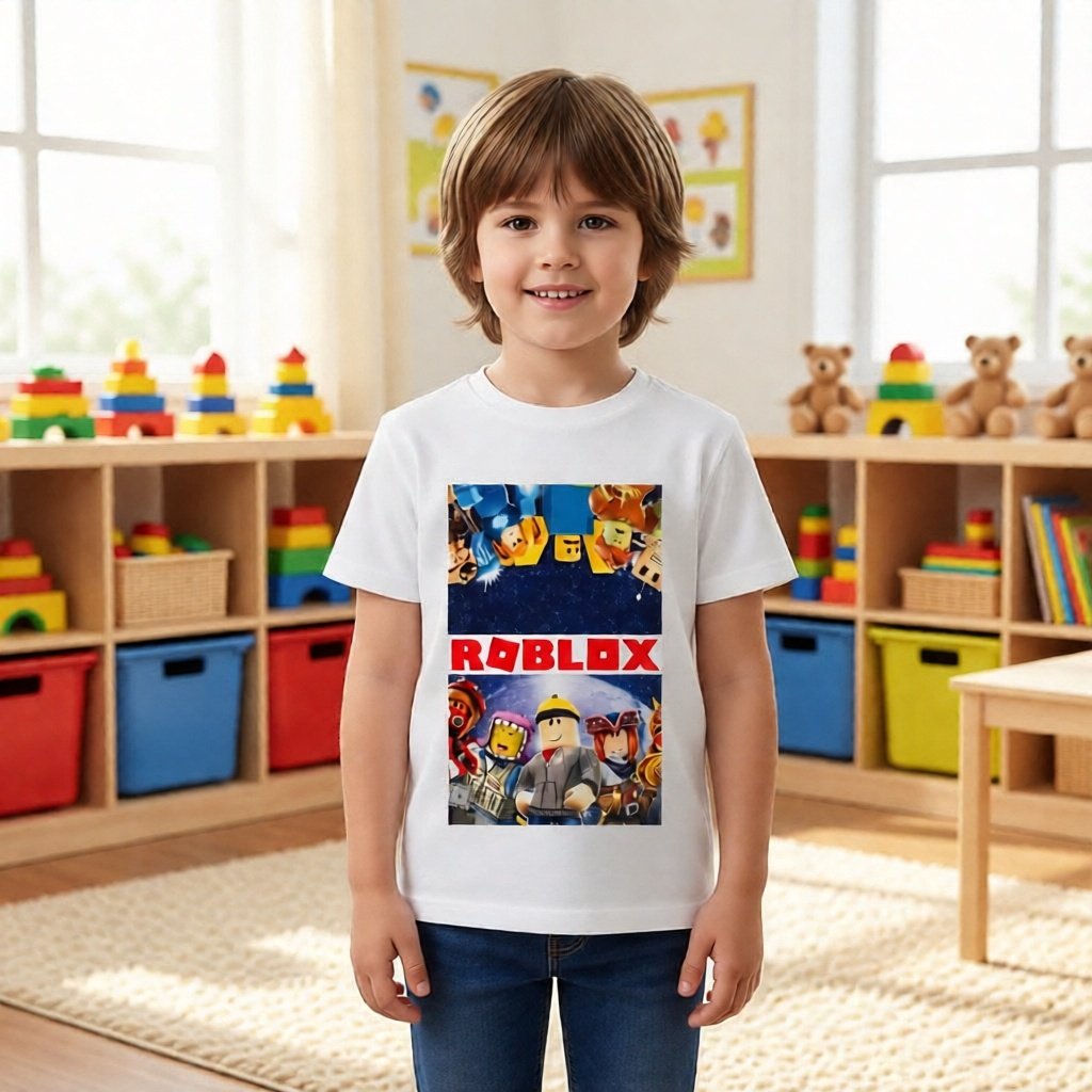 Kaos Baju Tshirt Custom Pria Wanita Anak Dewasa Game Roblox Robloxs Roblok Robloks Robloc Roblocs Bu