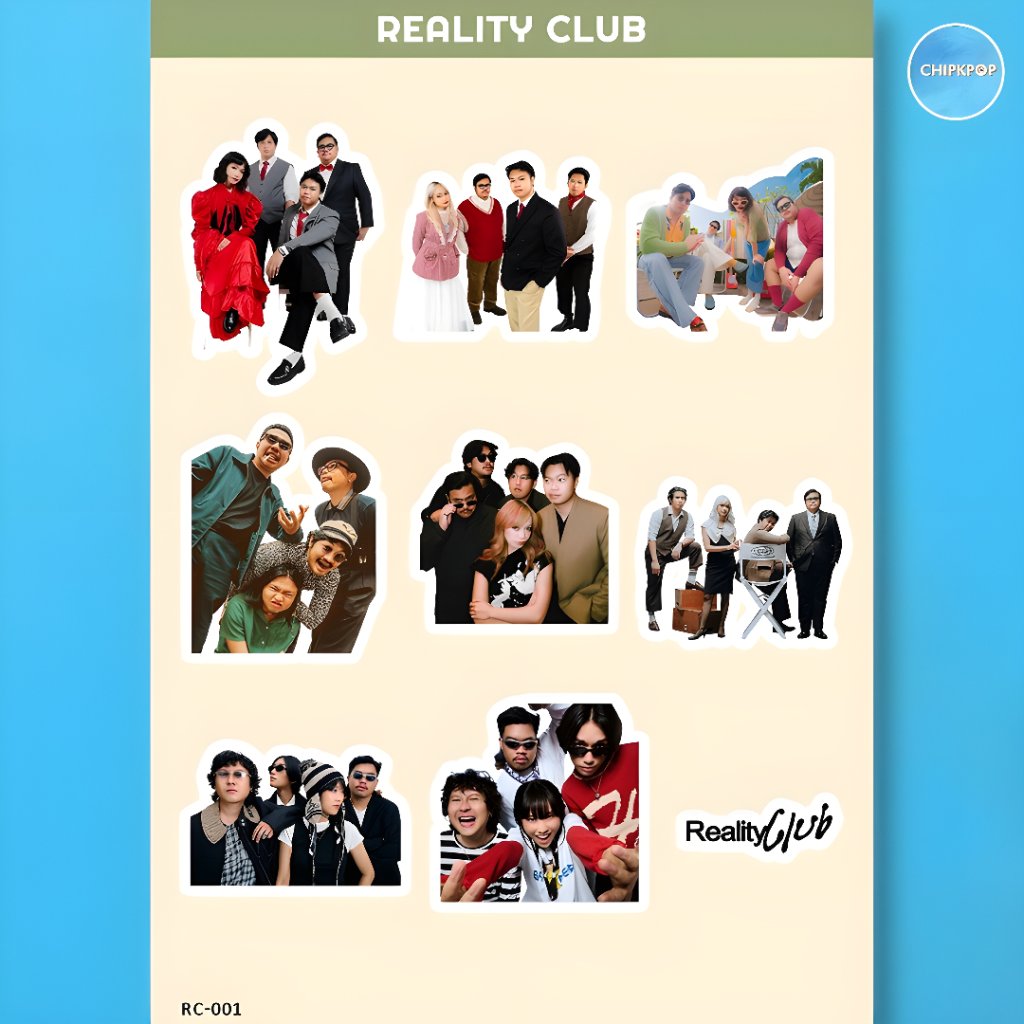 STICKER REALITY CLUB BAND I REALITY CLUB BAND I STICKER BAND I STICKER BAND REALITY CLUB I PHOTOCARD