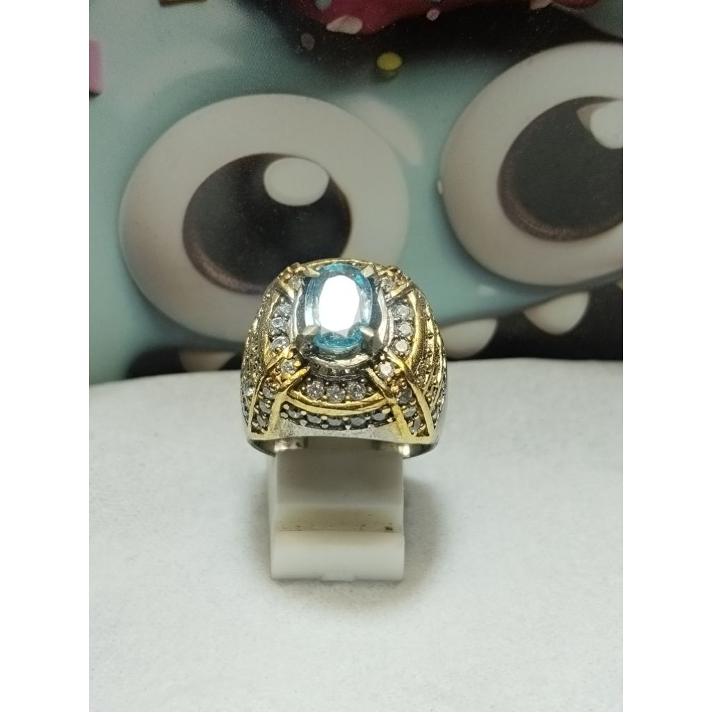 natural blue zircon