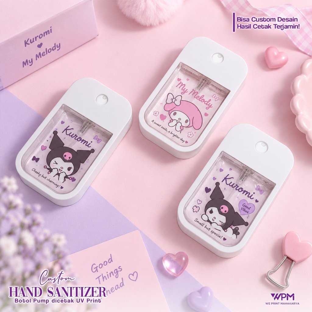 HAND SANITIZER CUSTOM / Botol Spray 50ml Pocket Card Plastik REFILLABLE Hand Sanitizer Parfum