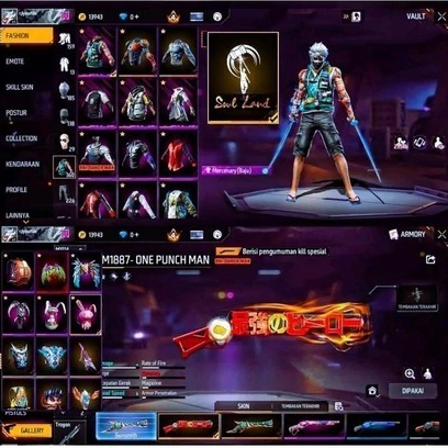 Cod akun fire free sultan S 1 terbaru sg opm