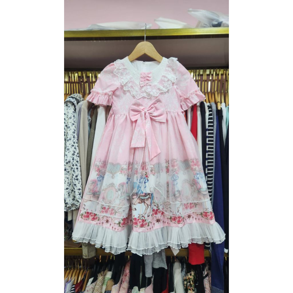dress gaun anak Noni Belanda Lolita cosplay