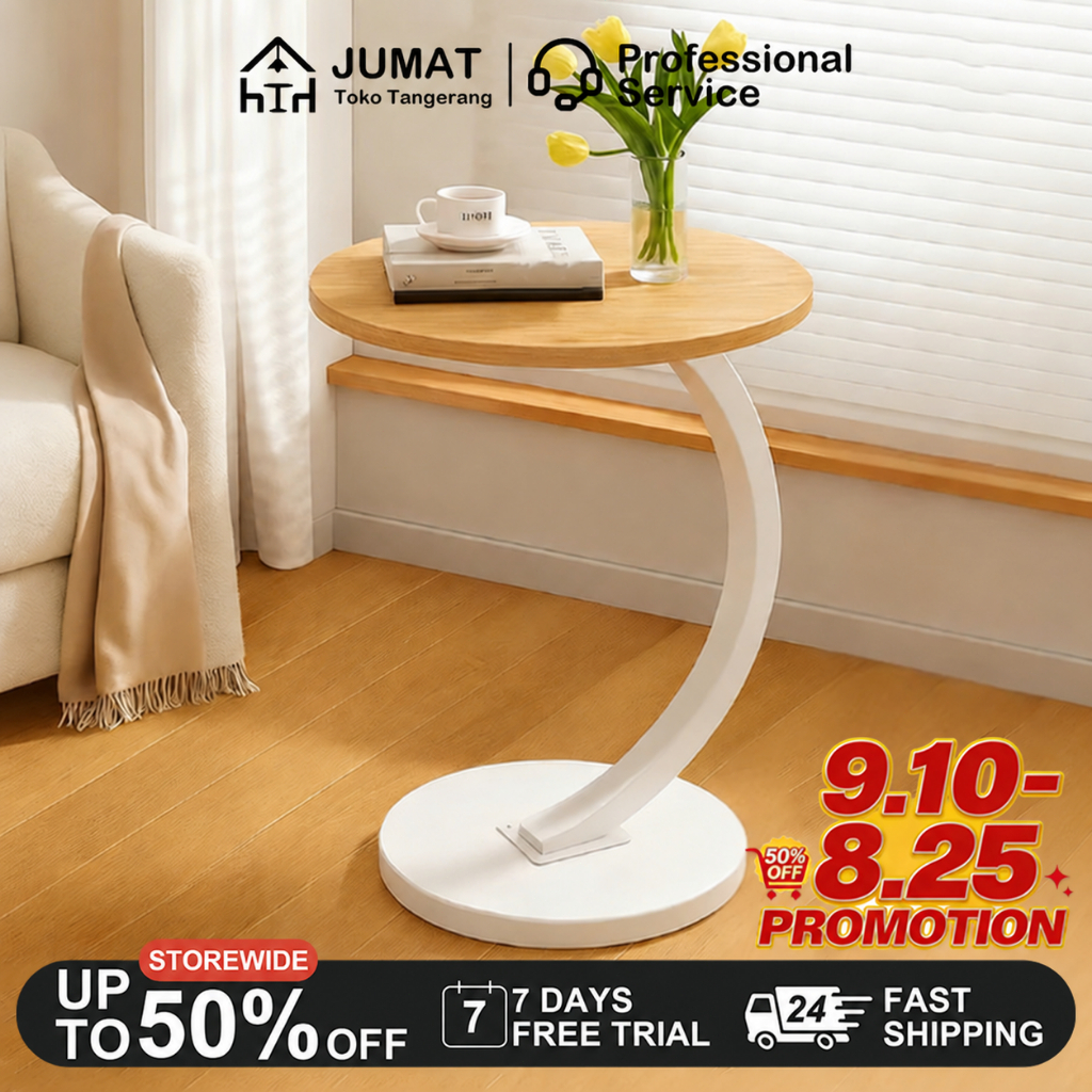 COD Meja Sudut Sofa Meja Kopi Sofa Meja Kecil Kamar Meja Bulat Minimalis Meja Nakas Meja Tamu Meja T