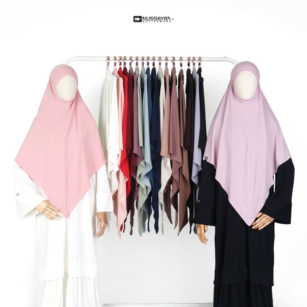 Nusseyba Arabella Khiban Bahan Jersey Ity Khimar Bandana Syari Muslimah