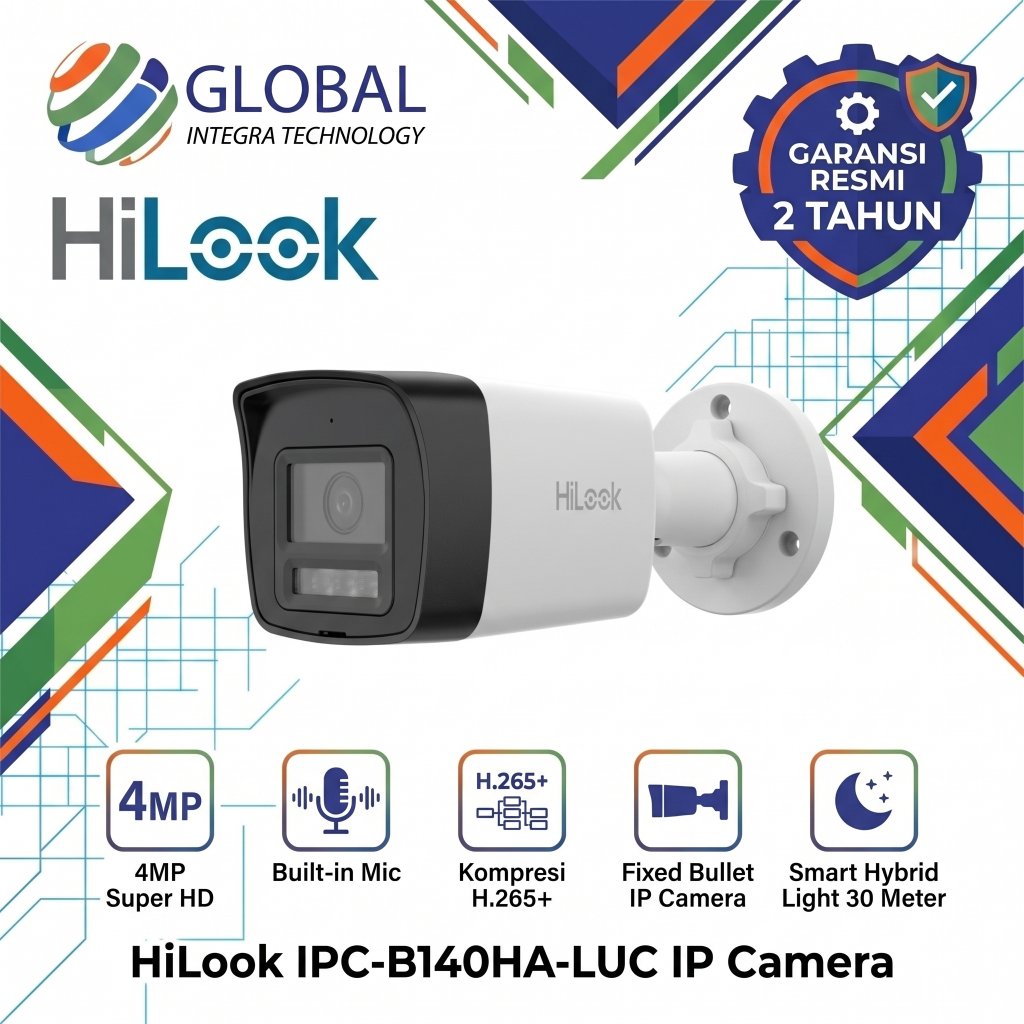 Hilook IPC-B140HA-LUC Outdoor 4MP IP Camera