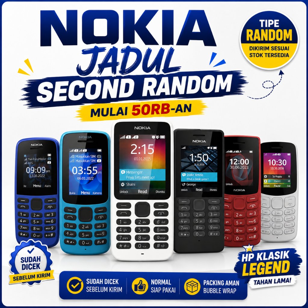 Nokia  Random Second Original | HP Jadul Sinyal Normal | Siap Pakai Bisa COD