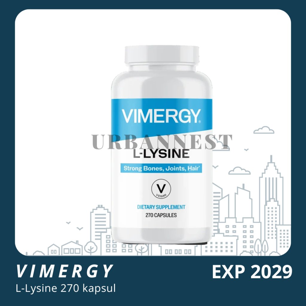Vimergy L Lysine Capsules Suplemen Asam Amino Esensial 500 mg 270 Kapsul