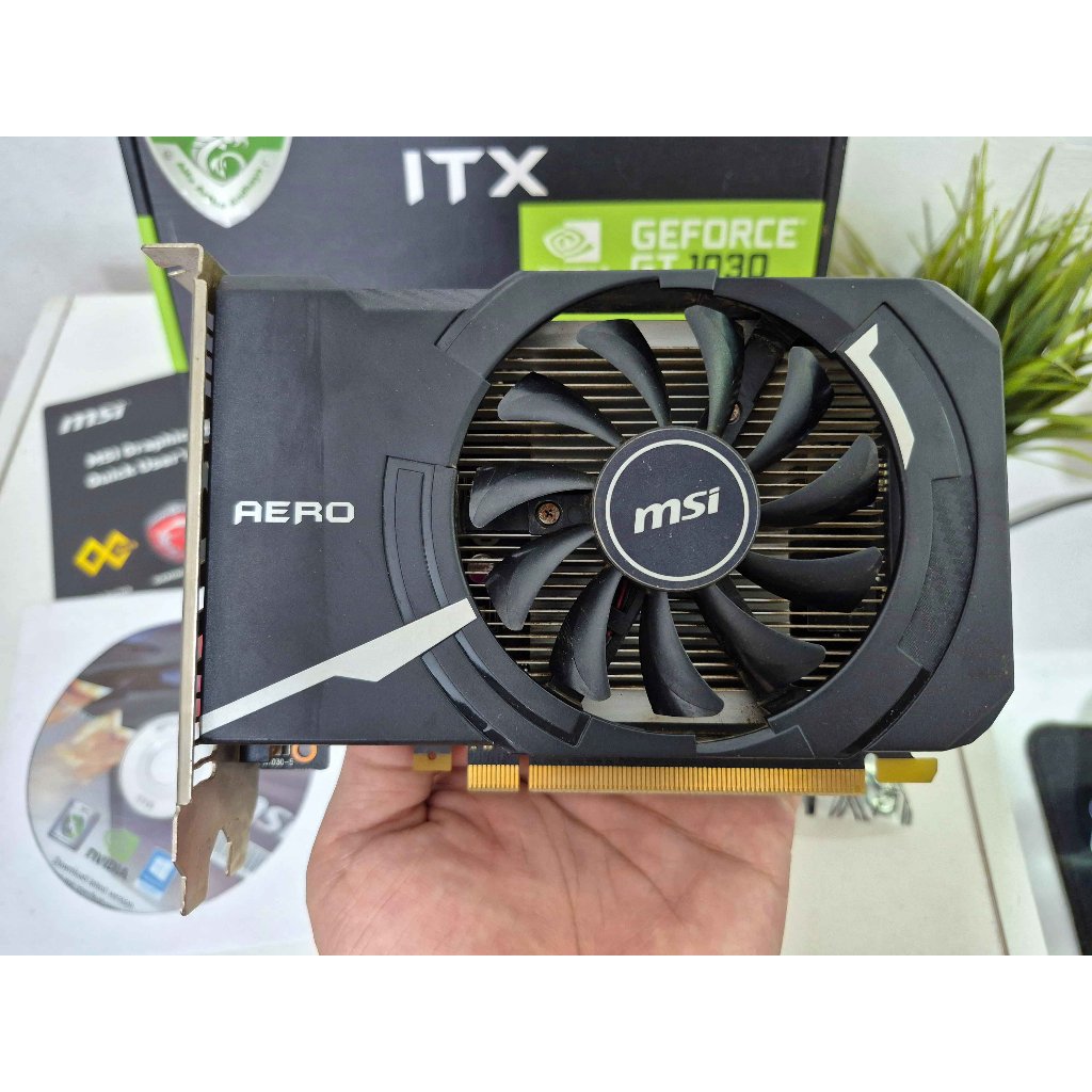 MSI GT 1030 Aero ITX OC 2GB GDDR5 Fullset | gt1030 | gtx 750 ti | gtx 750ti | gtx 1630 | gtx 1050 | 