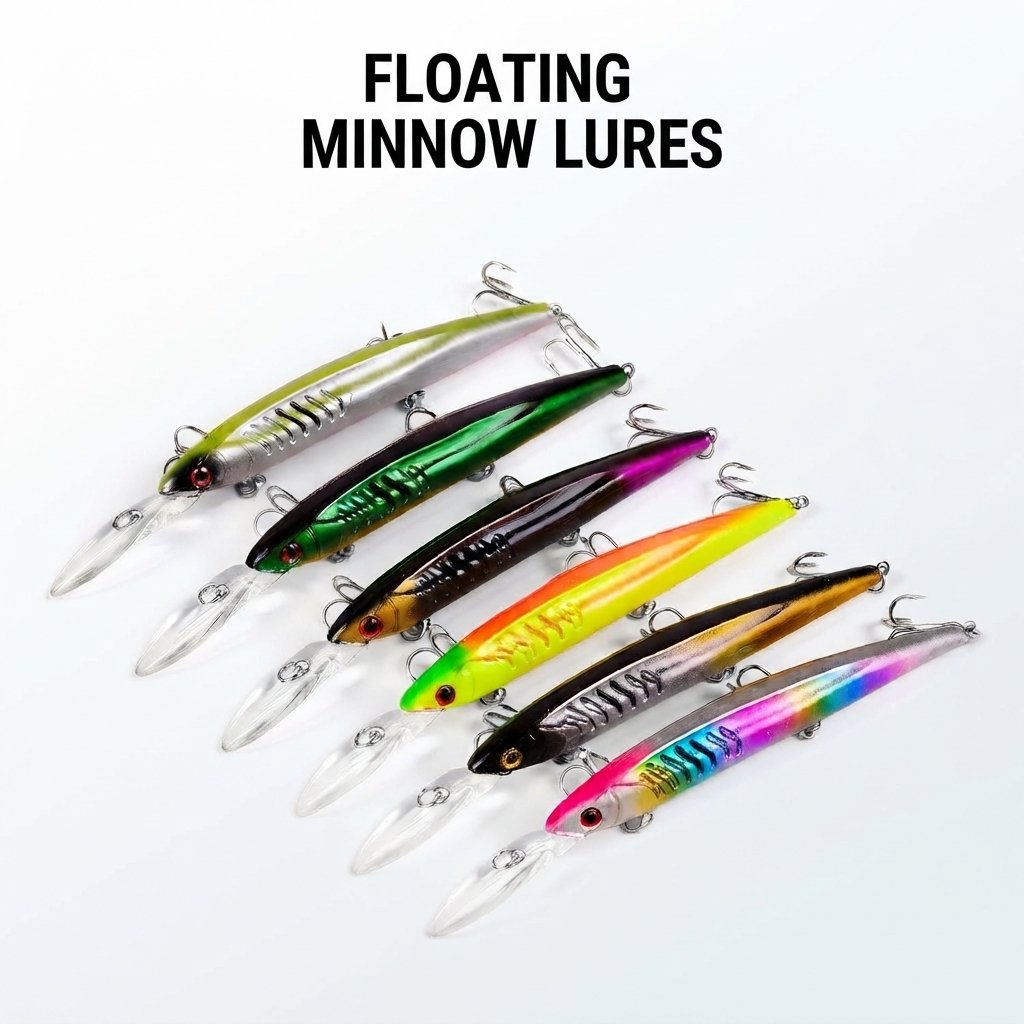 Umpan Trolling PROBEROS Minnow Lure Floating 12g/15cm Action Stabil BKB Hook 4X MN062