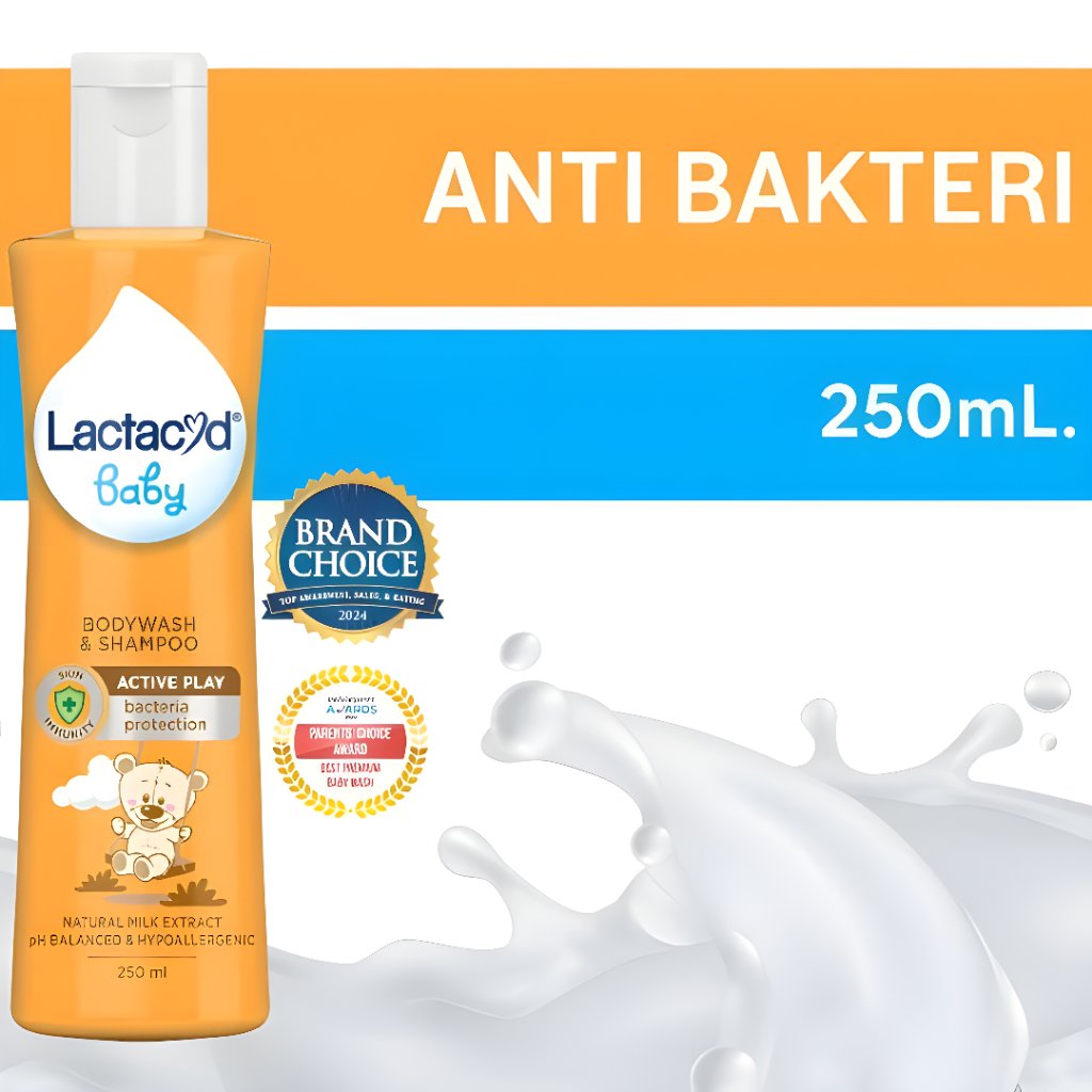 LACTACYD BABY BODYWASH & SHAMPOO ACTIVE 250ML