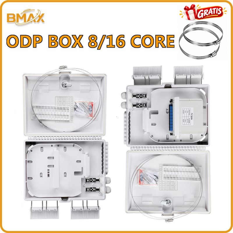 ODP 8/16 Putih/Hitam Core Splitter Double Lock Kosongan COMBO | Doubel Lock ODP 8 16 Kosongan