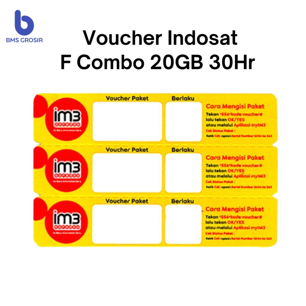Voucher Indosat Freedom Combo 20GB + 20 Menit Telp 28 Hr Jatim