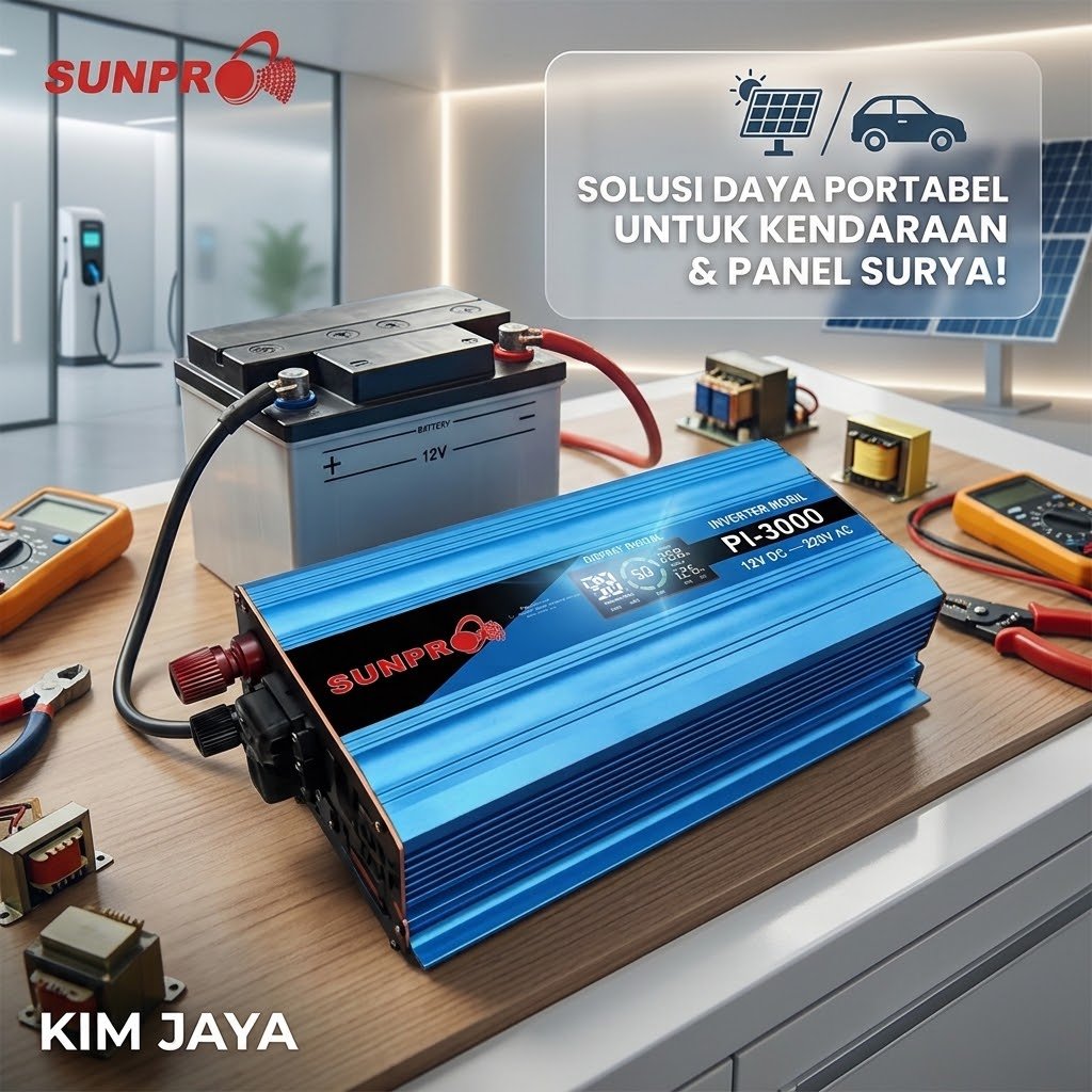 POWER INVERTER SUNPRO LED 3000W PI-3000 DC 12V TO AC 220V