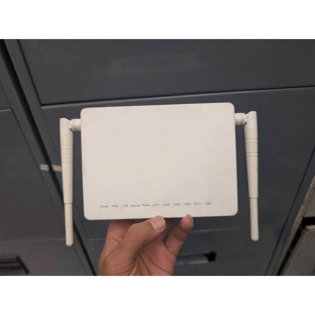 Modem Router GPON ONT ZTE ZXHN F672Y Dualband 2.4G & 5G Bekas Normal + Adaptor - Port Biru