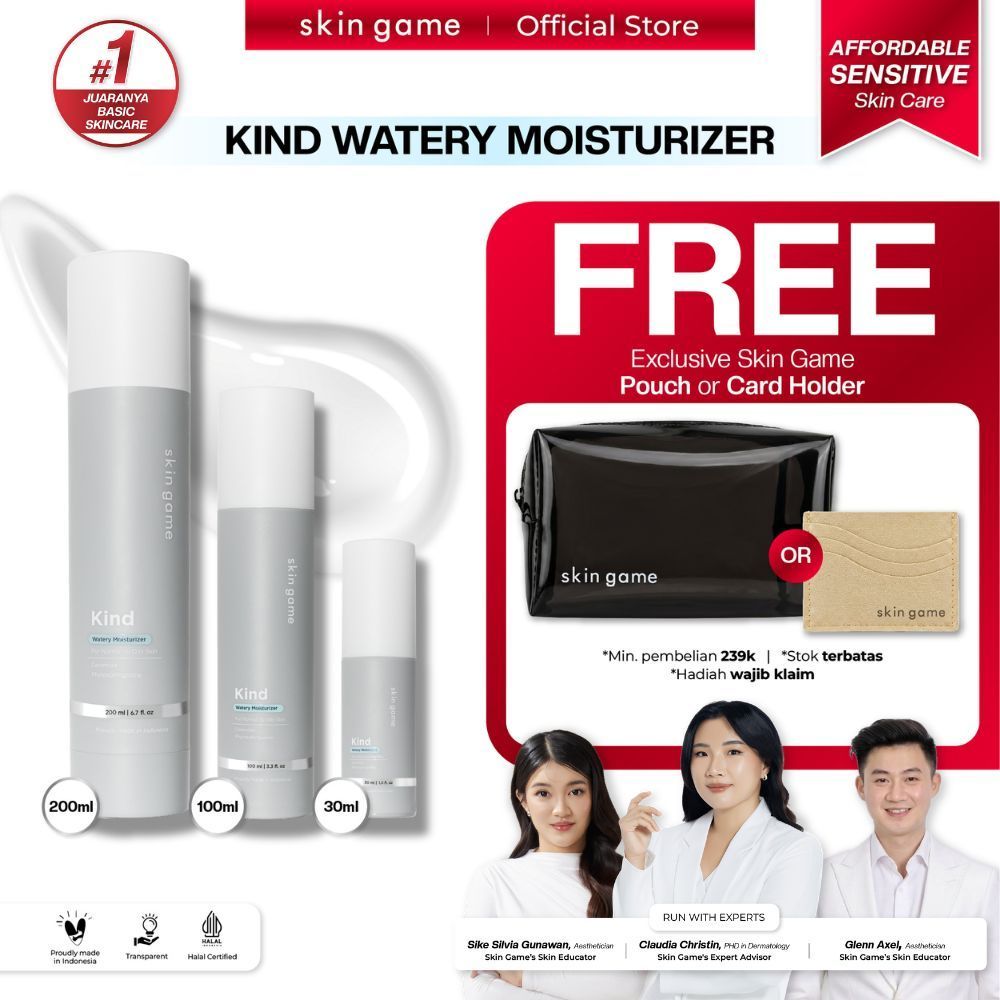 Skin Game Kind Watery Moisturizer - Pelembab Wajah (Skin Barrier) | Moisturizer Oily Skin Gel Acne J