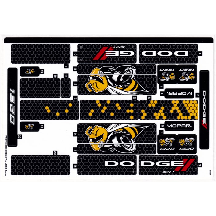 Lego Sticker Part 76904stk01 Sticker Sheet for Set 76904, Sheet 1 - (77167/6336608)