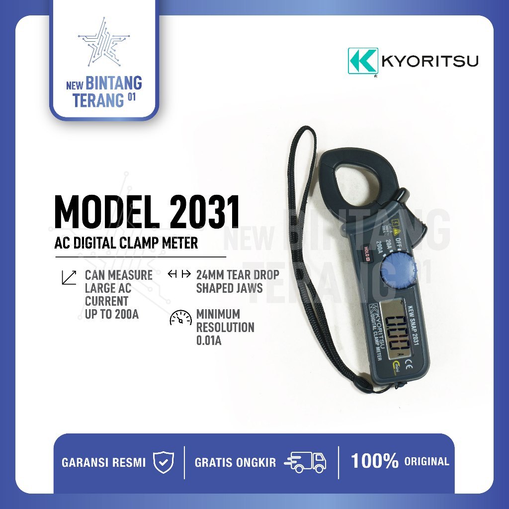 Digital clamp meters AC Kyoritsu 2031