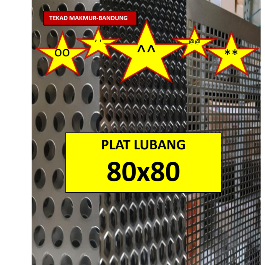 Plat Lubang - 80x80 - Plat Speaker - Ram Speaker - Grill Speaker