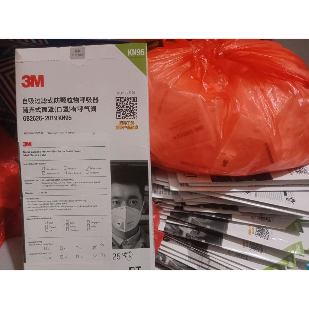 masker kn 95 masker 3M