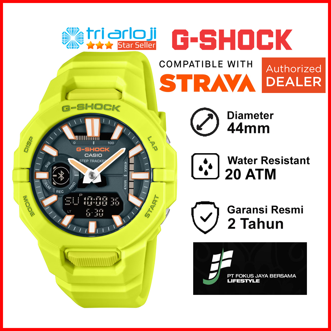 Casio G-SHOCK GBA-950-9A3DR Jam Tangan Pria G-SQUAD GSHOCK Bluetooth GBA950 GBA-950-9A3
