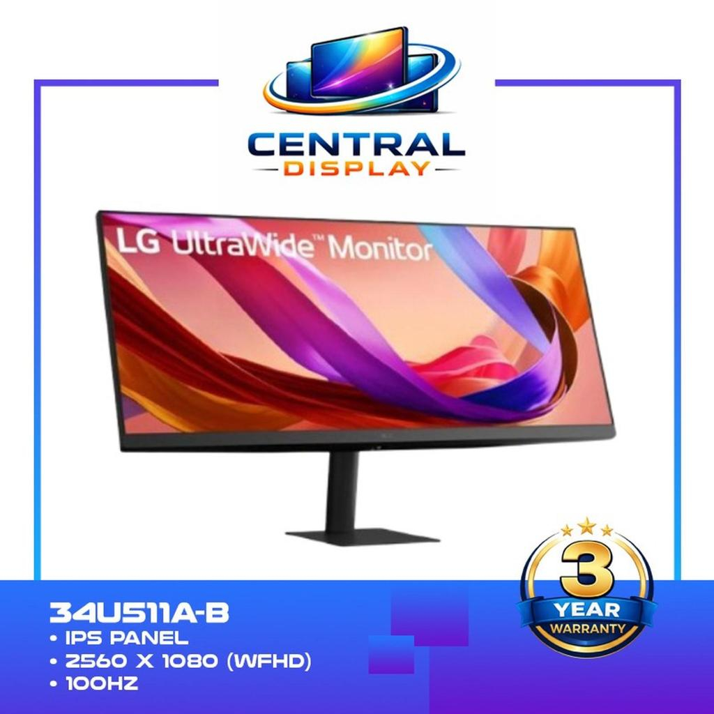 Monitor LG UltraWide LED IPS 34U511A-B - WFHD 34" Inch