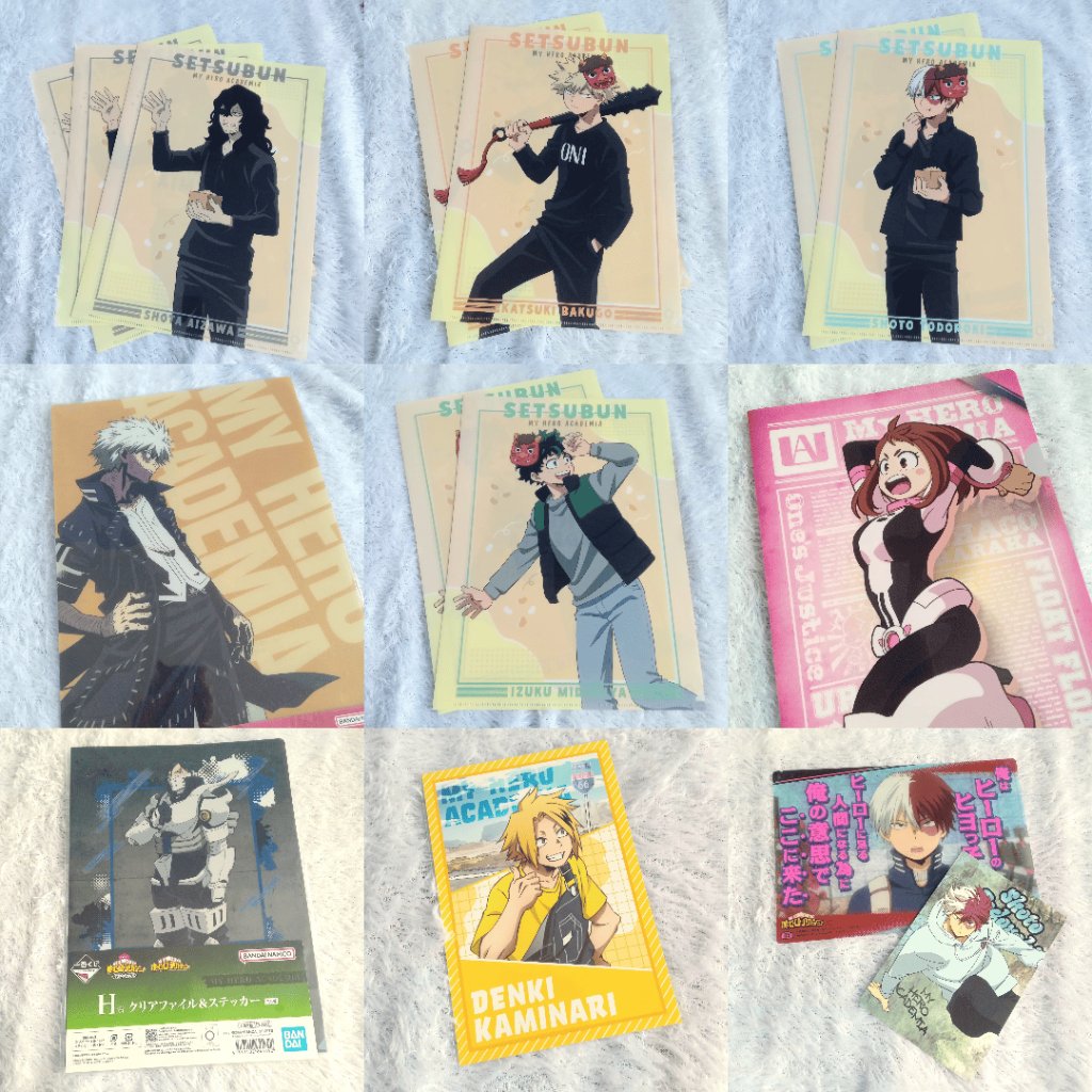 MHA My Hero Academia SET Clearfile Postcard 20pcs OFFICIAL MERCHANDISE