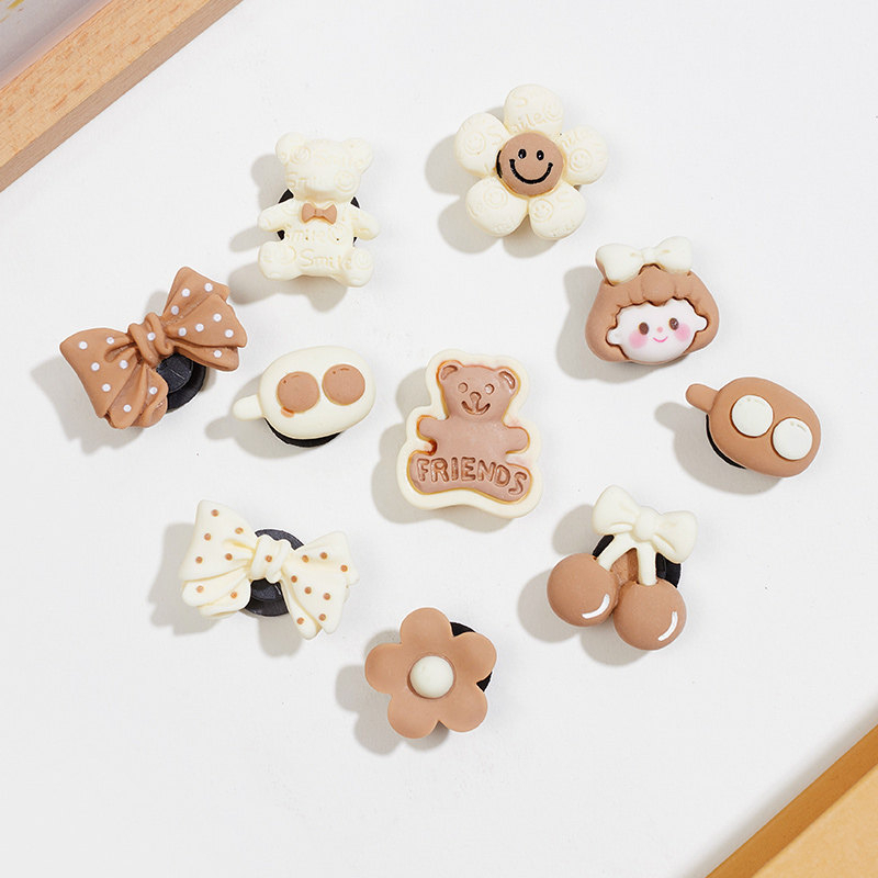 UTUNE Shoe Charms Kartun untuk Sandal Clog Roma, Aksesori DIY Hiasan Sepatu Lepas Pasang