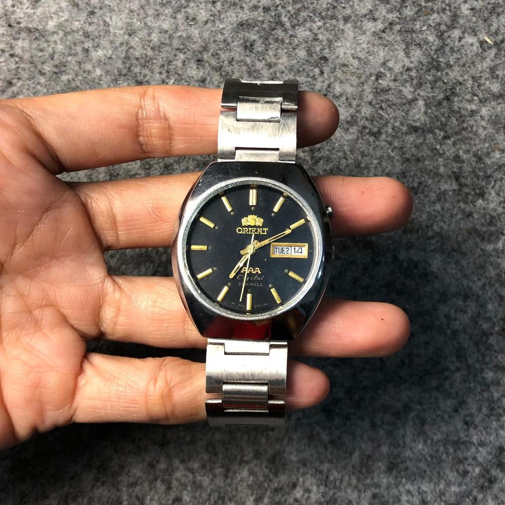 Jam orient automatic Second Original hitam