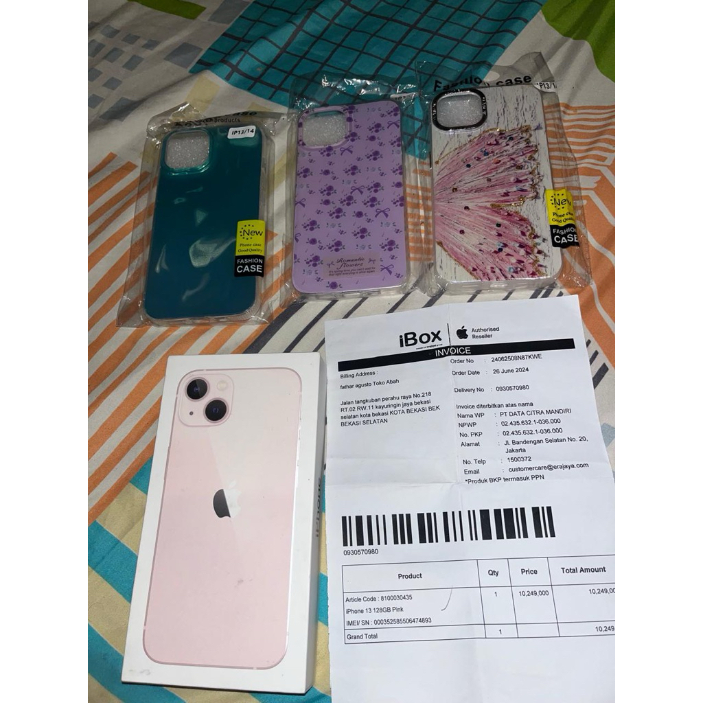iPhone 13 Second Original Fullset - Pilihan Warna, Garansi Baterai 30 Hari, ICLOUD Kosong