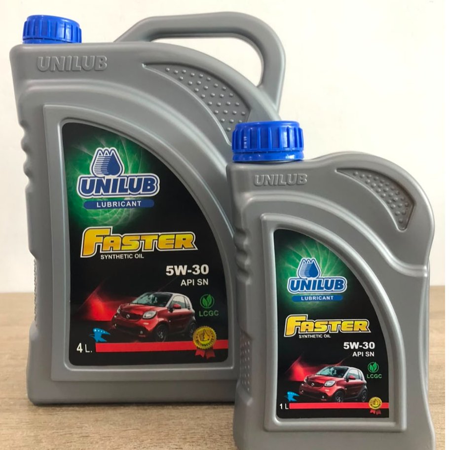 Unilub Faster 5W-30 - 4 Liter & 1 Liter