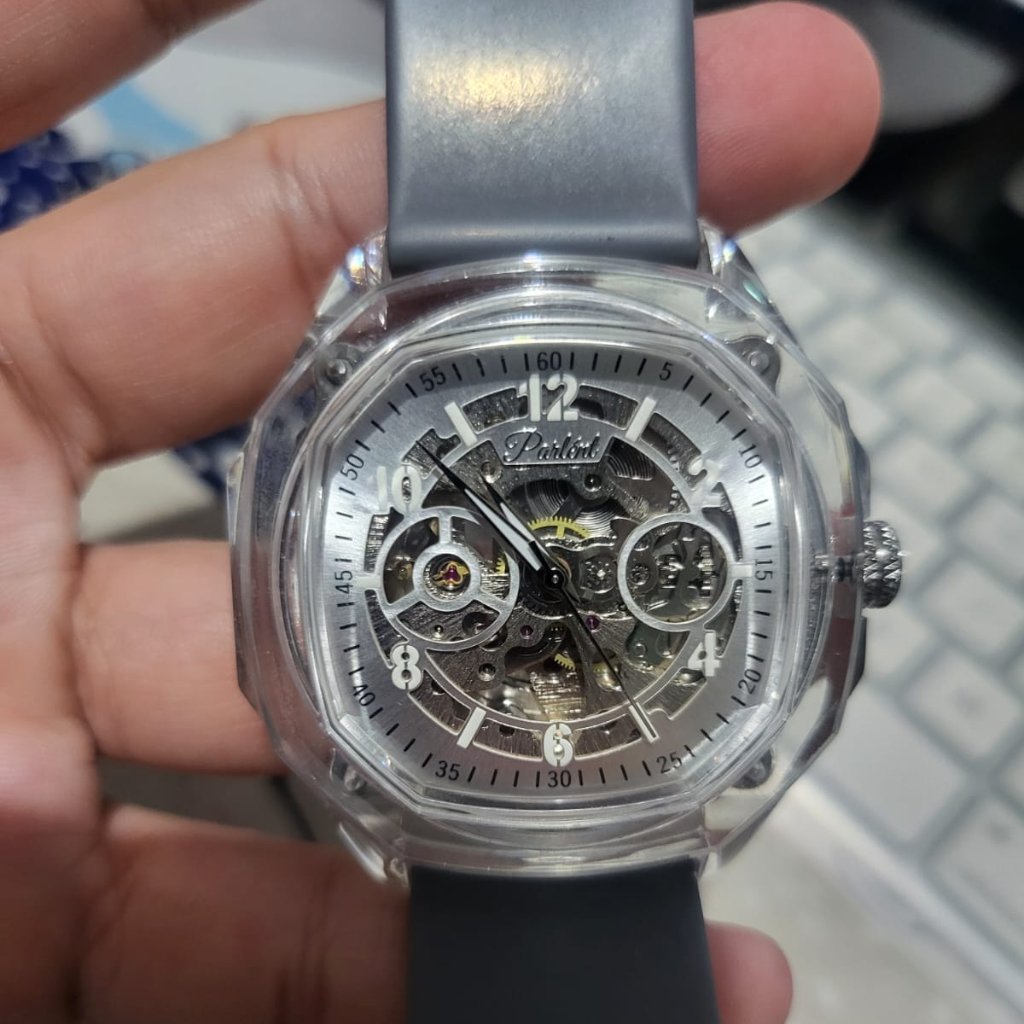 Preloved - Jam Tangan Watch Parlent Gallant Automatic Skeleton Dial 2nd Original