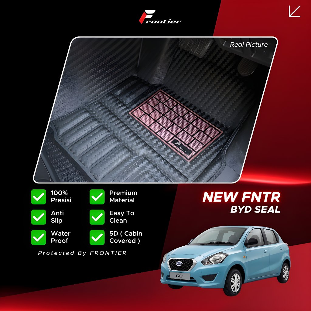 Karpet Mobil Frontier FNTR Anyaman Nissan DATSUN GO - 5D PRESISI,Custom & anti air|Murah terjangkau