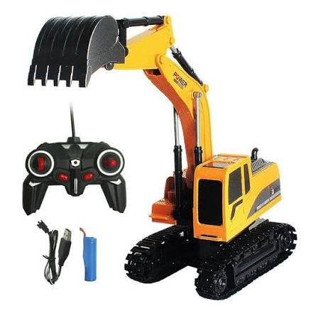 Excavator RC Remot Control Construction Alat Berat Rc Excavator Alloy Besi 1026 6CH RC Excavator Yig